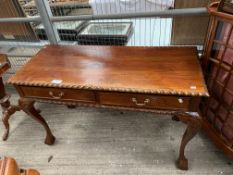 Mahogany writing table