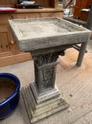 Large stone effect bird bath