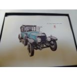 Approximately 100 boxed lithographs of a 1921 Rolls-Royce Silver Ghost,