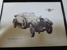 Approximately 50 boxed lithographs of a 1924 Hispano-Suiza