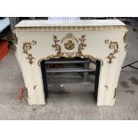 French style ornate gilded fire surround