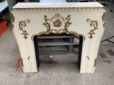 French style ornate gilded fire surround