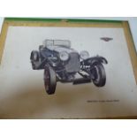 Approximately 50 boxed lithographs of a Bentley 3 litre Speed Model