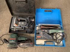 Three electric hand tools