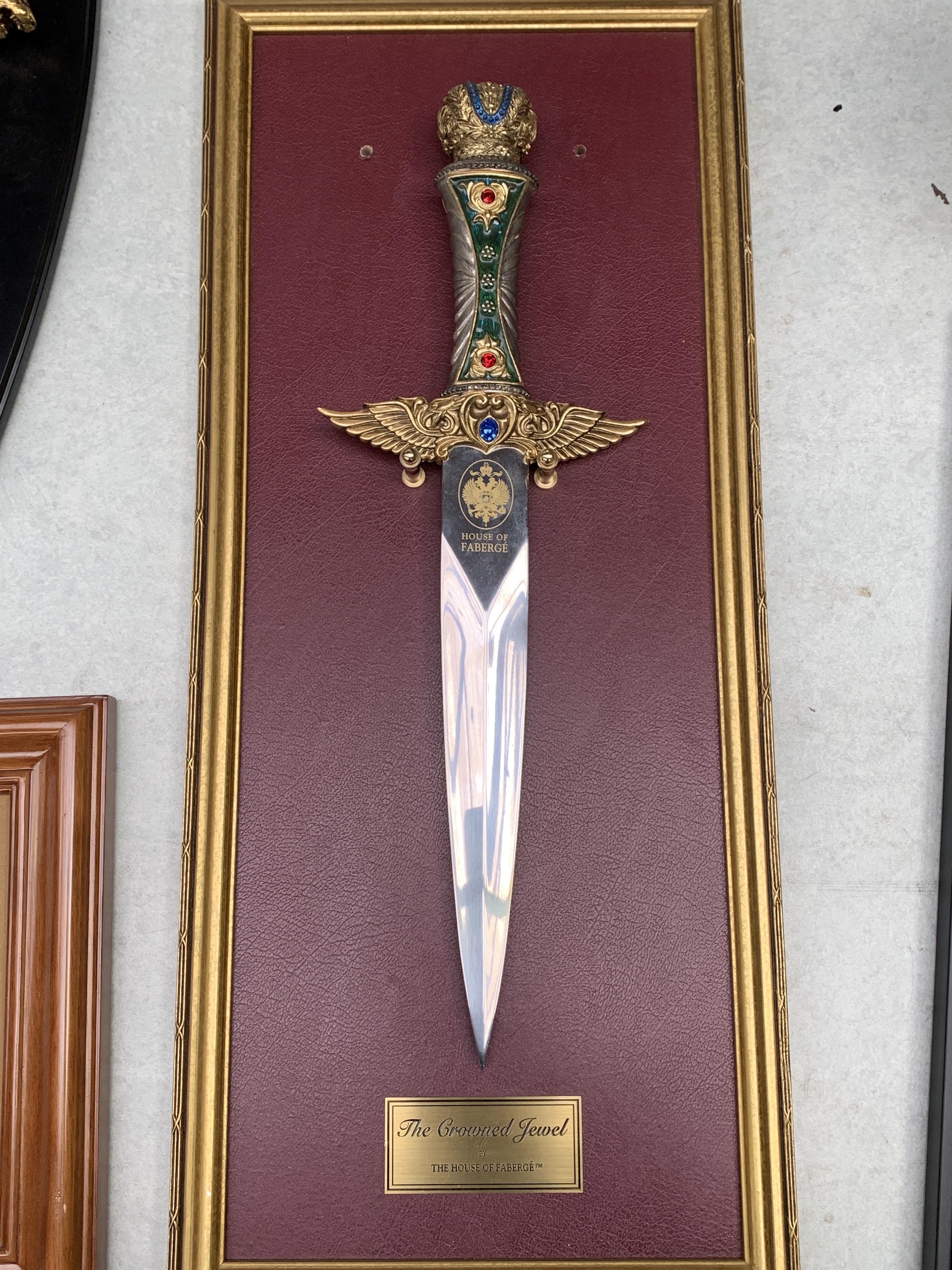 Franklin Mint Crowned Jewel knife by House of Faberge