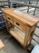 Oak side table