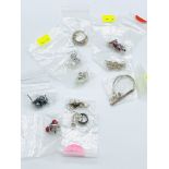 Ten various earrings