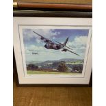 Two framed and glazed limited edition prints of RAF aircraft