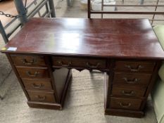 Mahogany kneehole desk