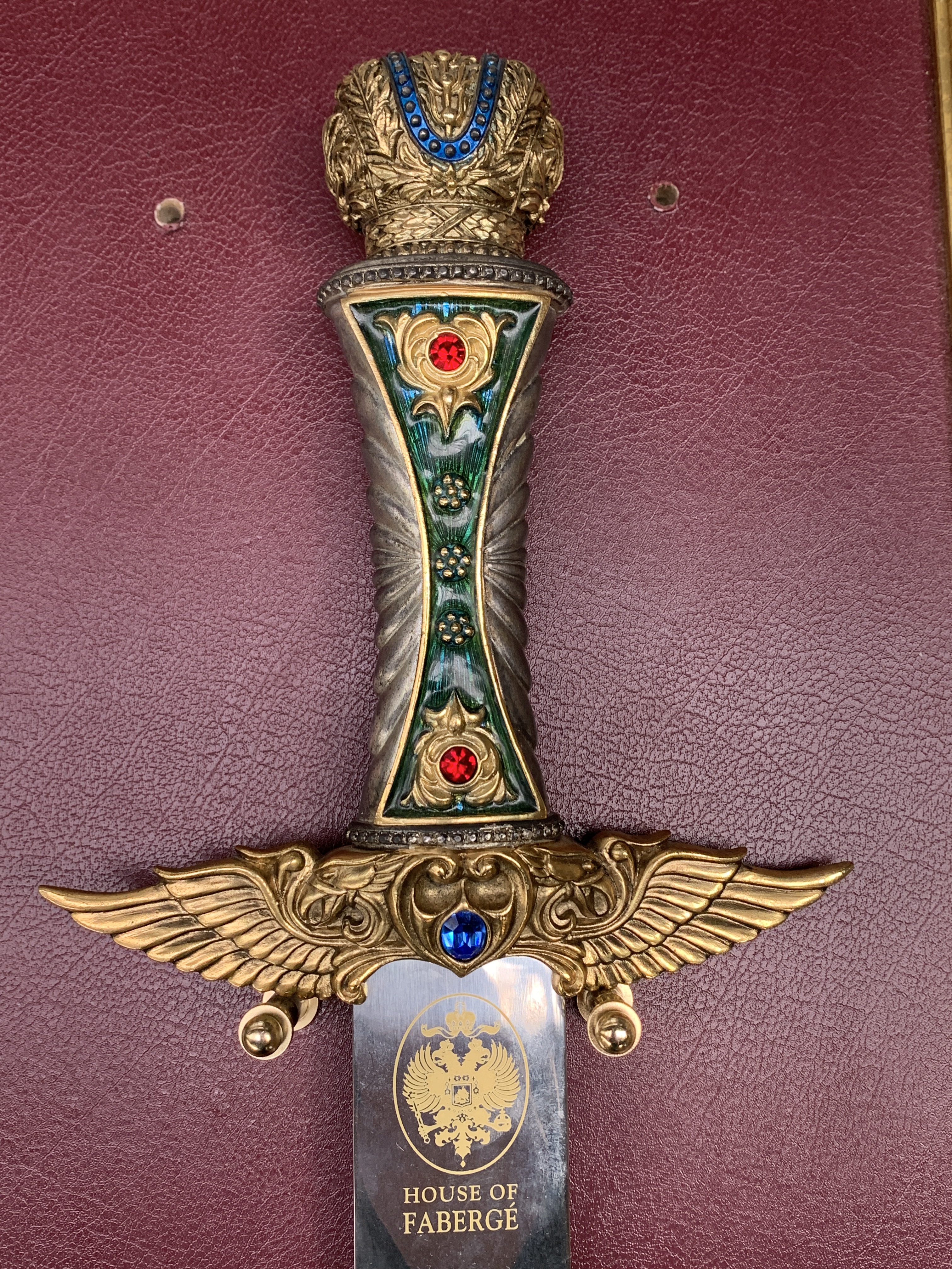 Franklin Mint Crowned Jewel knife by House of Faberge - Image 2 of 4