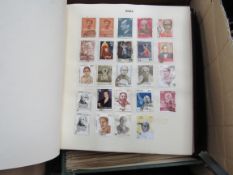 Box of 8 albums of world wide stamps