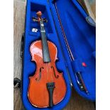 The Stentor Student 1 1/2 violin with case and bow