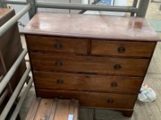 Mahogany chest of 2 over 3 drawers