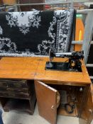 Singer electric treadle sewing machine