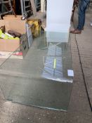 Plate glass coffee table