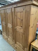 Large pine wardrobe