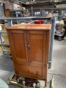 Mahogany two door cupboard