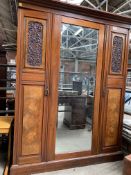 Mahogany double wardrobe