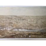 Framed and glazed print of Newcastle upon Tyne