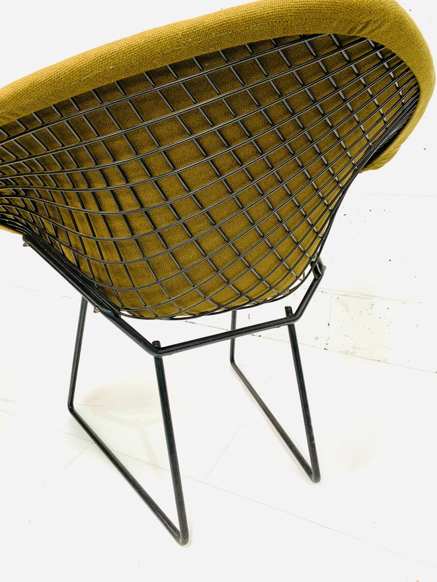 A Harry Bertoia diamond chair with footstool - Image 5 of 5