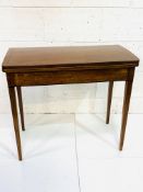 Edwardian mahogany tea table