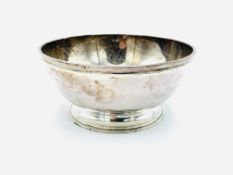 Silver bowl hallmarked Sheffield 1925 by Roberts & Belk Ltd.