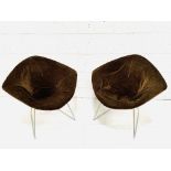 Two Harry Bertoia diamond chairs