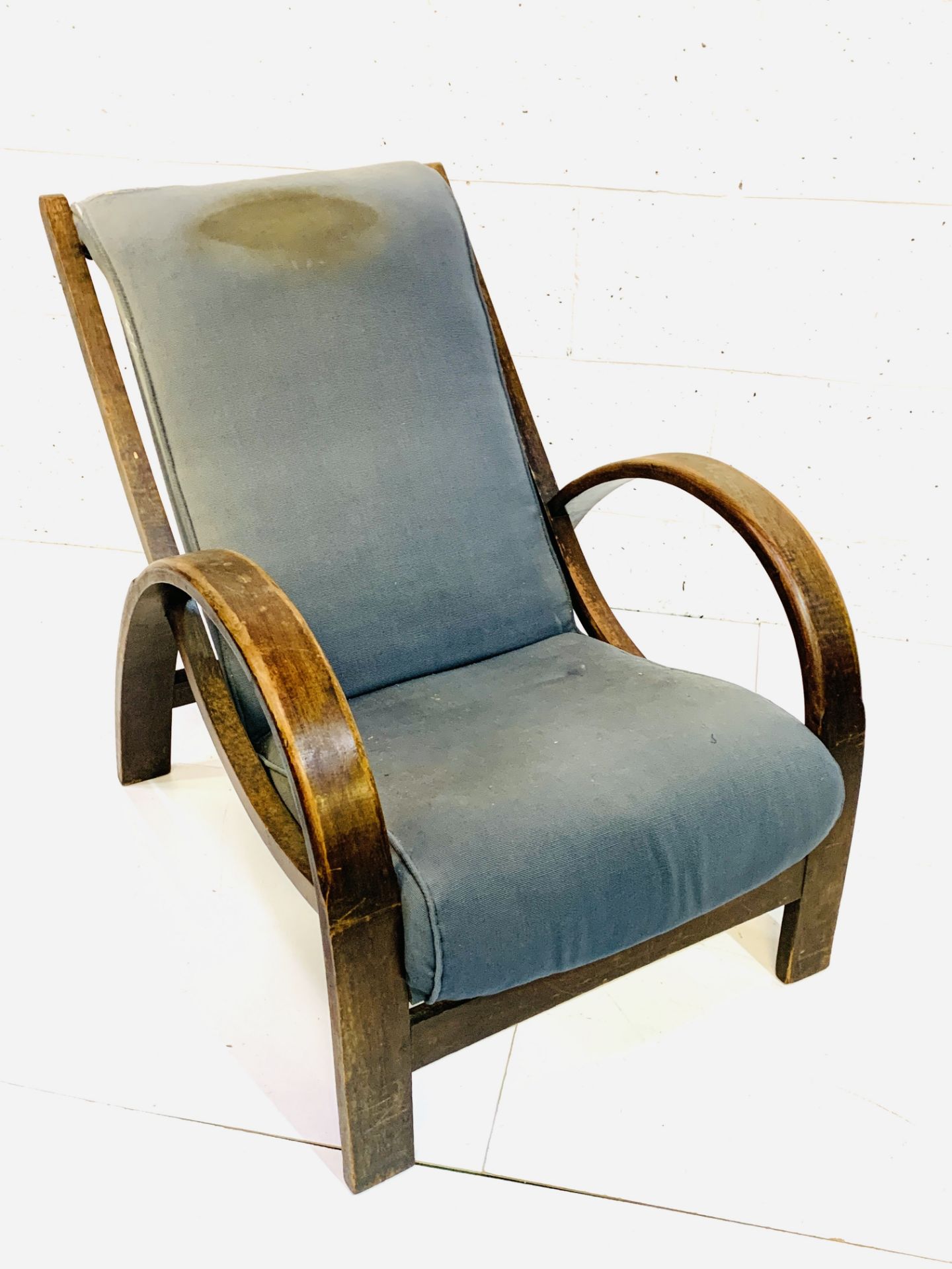 1930s bentwood open armchair