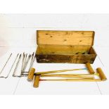 Benet Fink croquet set