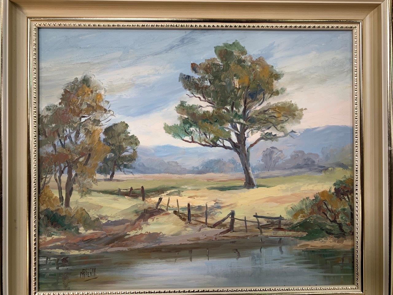 Two oils on board signed M.Neill - Image 7 of 7