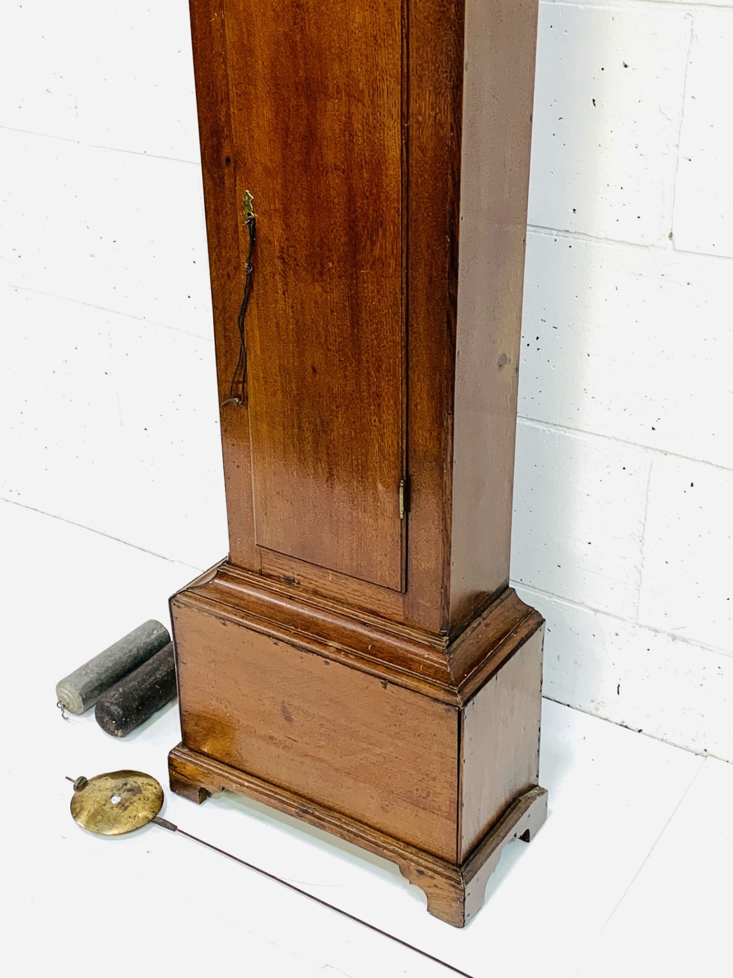 Mahogany long case clock by Clarke of Long Buckby, movement by Wilson - Image 5 of 9