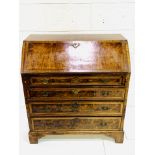 Georgian mahogany veneer bureau