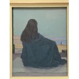 Oil on board with gallery label to reverse reading 'Clifford Hall 1904-73, study for "The Watcher"'