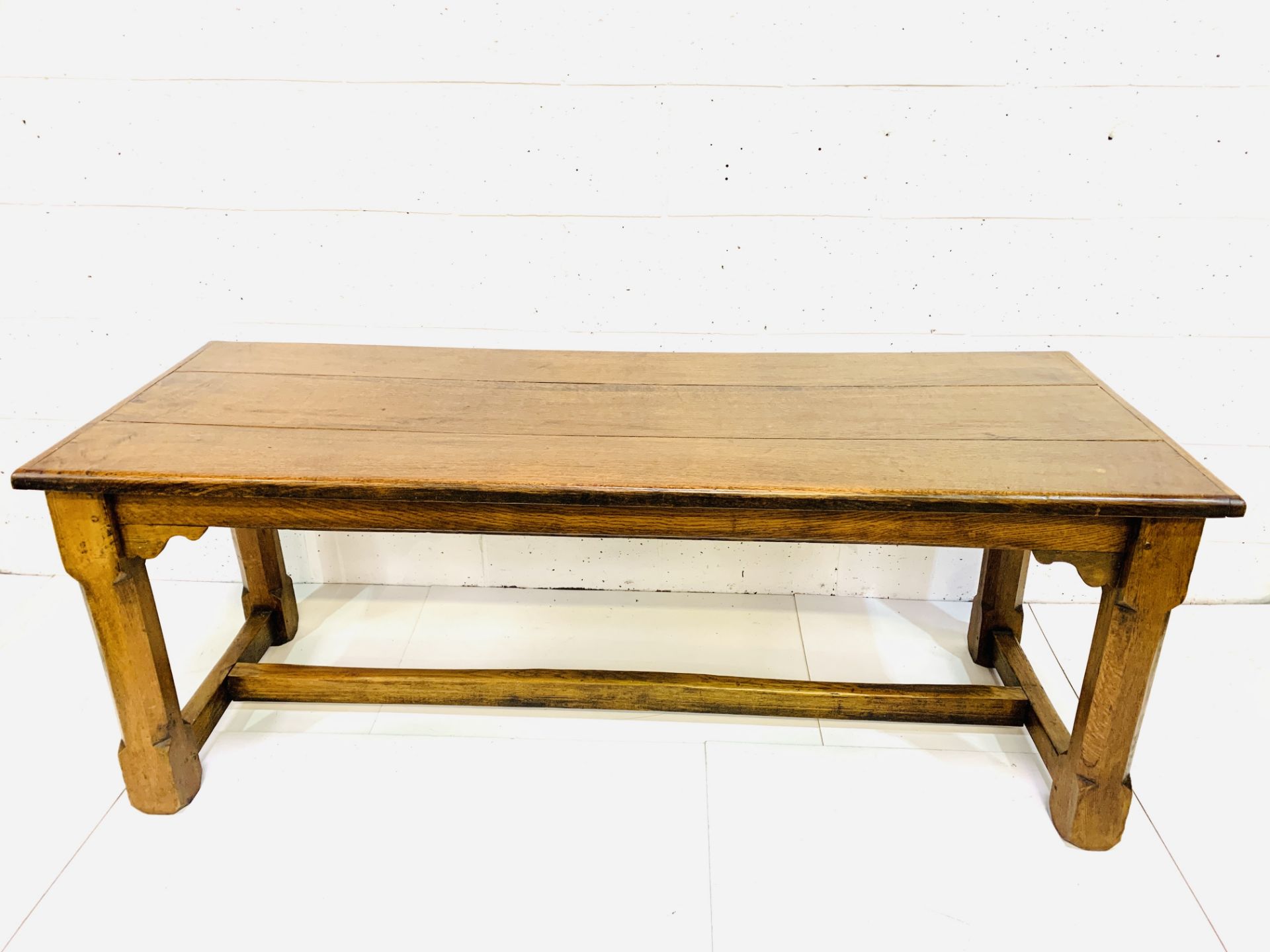 Oak refectory style table