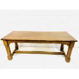 Oak refectory style table