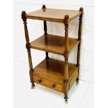 Mahogany small buffet with three shelves