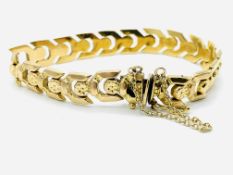 18ct gold link bracelet