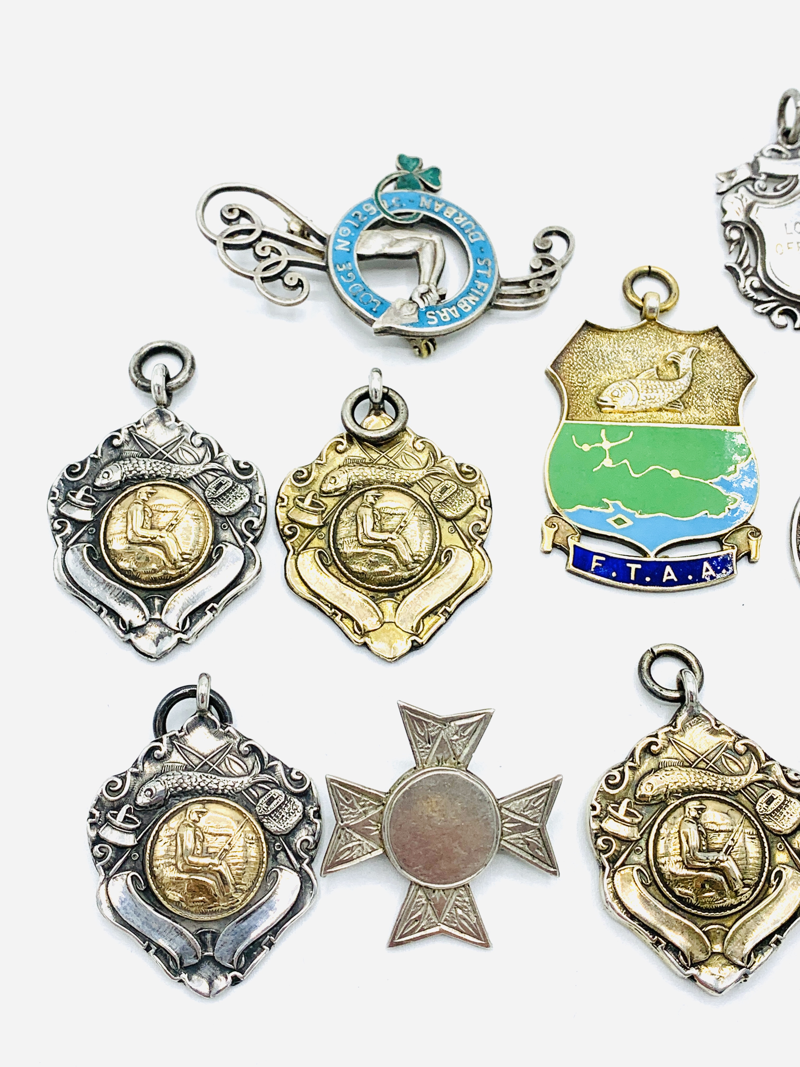 Fourteen hallmarked silver medals - Image 2 of 4