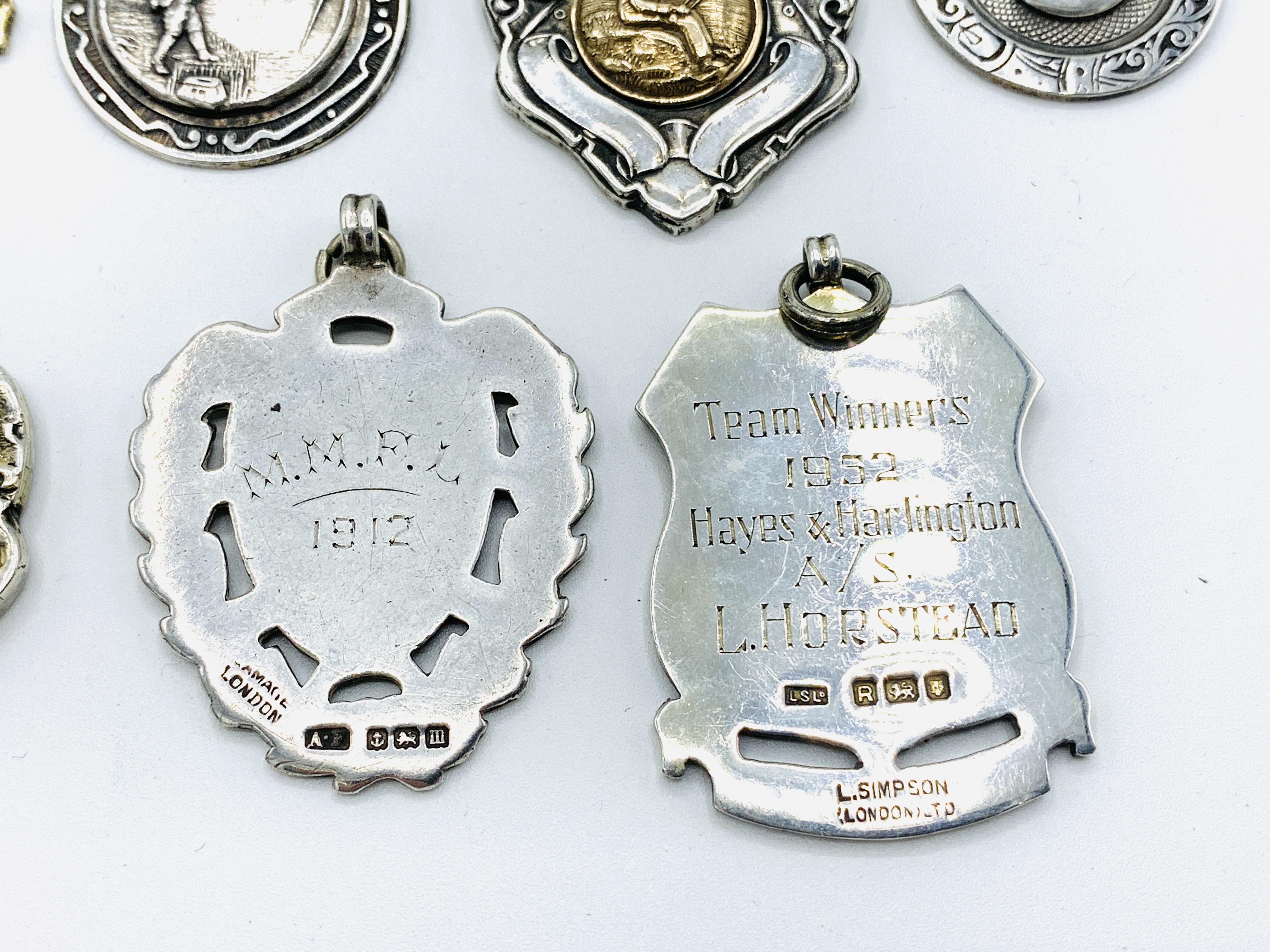 Fourteen hallmarked silver medals - Image 4 of 4