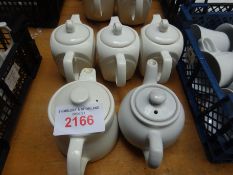 5 ceramic teapots