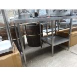 Stainless steel preparation table