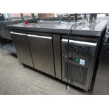 Polar two door bench fridge