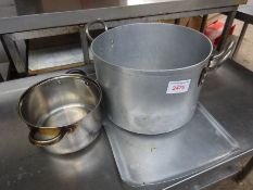 Stock pot, saucepan and tray