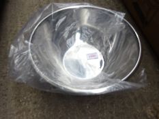 Stainless steel mixing bowl, 46cms.