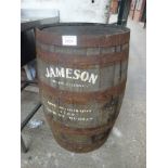 Jameson Irish whiskey barrel