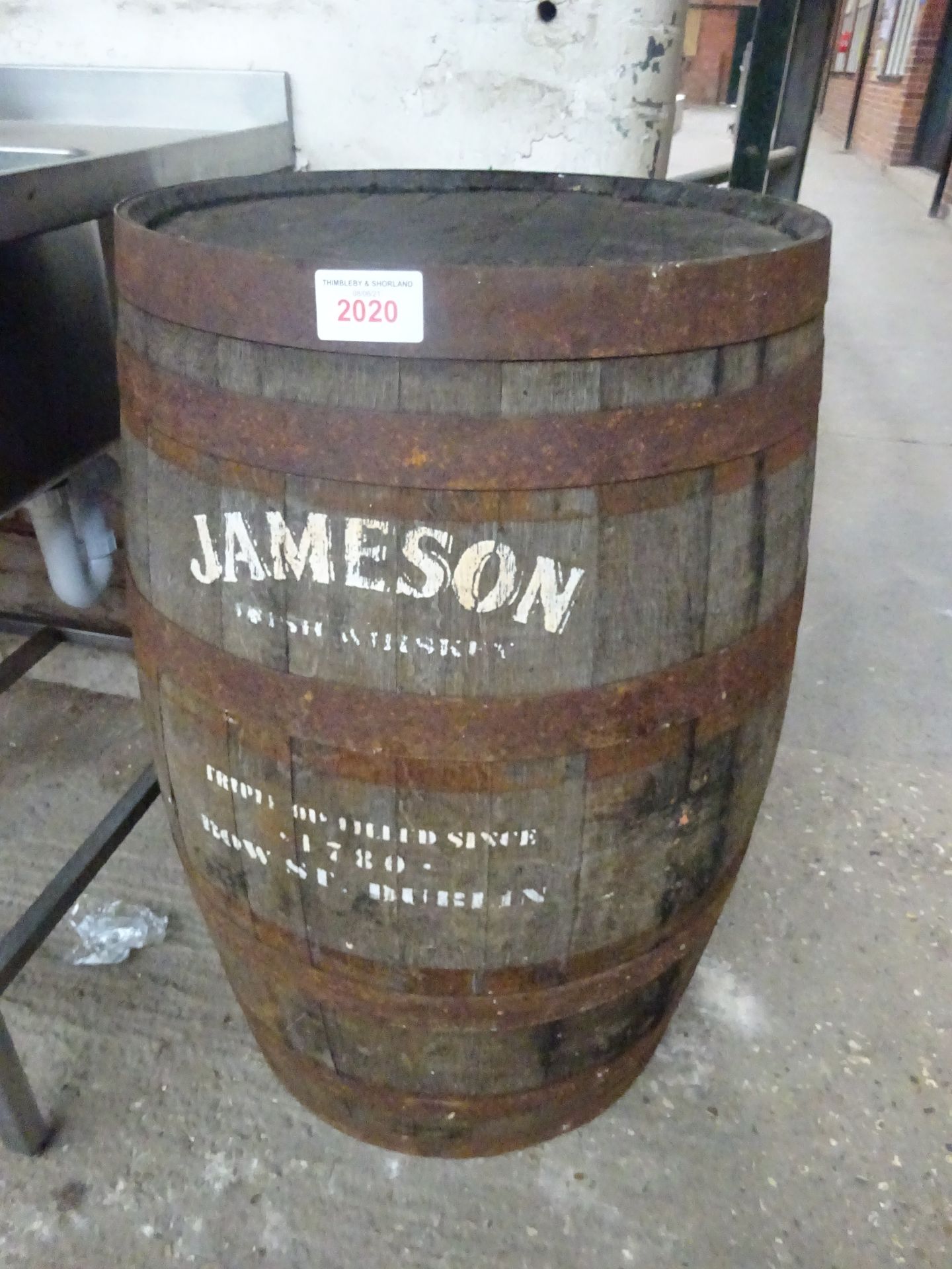 Jameson Irish whiskey barrel