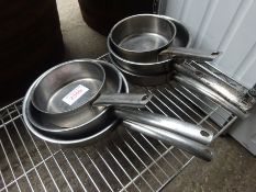 Six saucepans