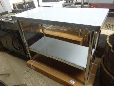 Diaminox preparation table and under shelf