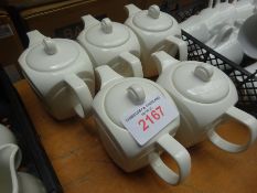 5 ceramic teapots