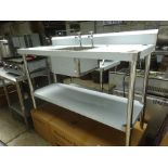 Diaminox single drainer sink